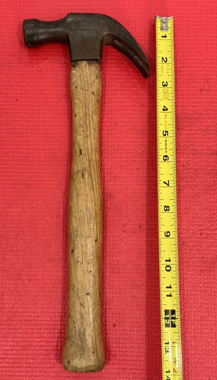 Vintage Craftsman M Claw Hammer 14” Long Made In USA